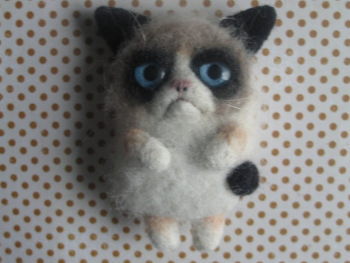 Grumpy Cat.Брошь